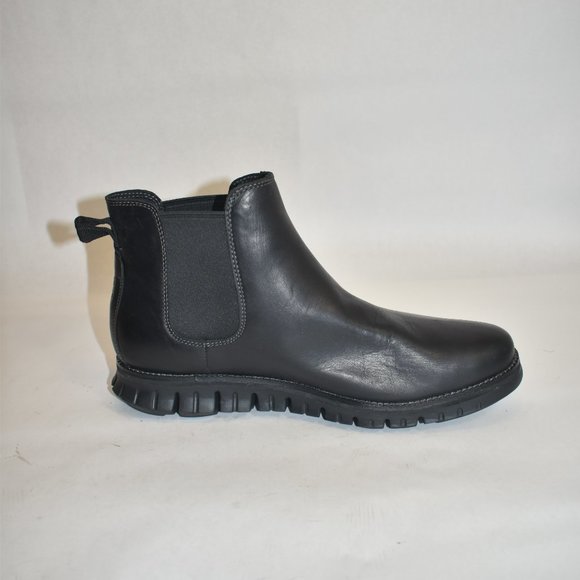 Cole Haan Men's ZERØGRAND Waterproof Leather Chelsea Boots Black Size 8 M - Picture 6 of 10
